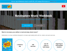 Tablet Screenshot of notebusters.net
